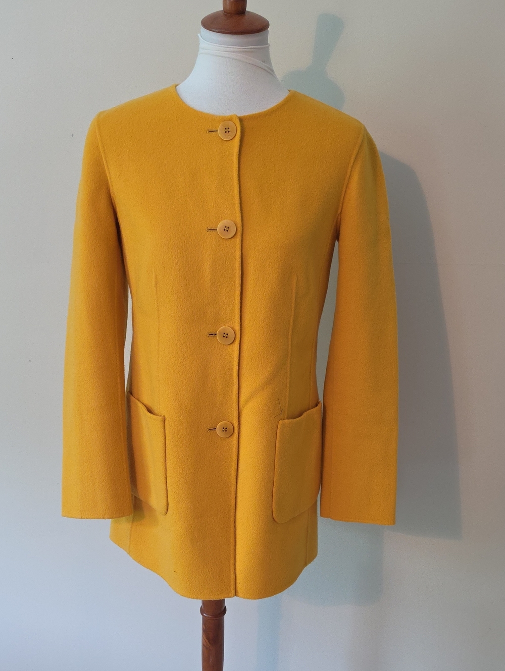 Talbots Elegant Yellow Jacket  90 % Wool